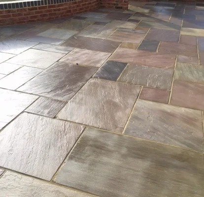 Indian sandstone patio project in Guildford, Surrey — project 8