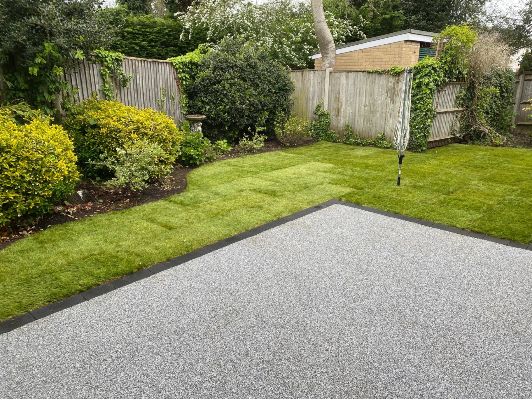 Resin bound patio project in Guildford, Surrey — project 6
