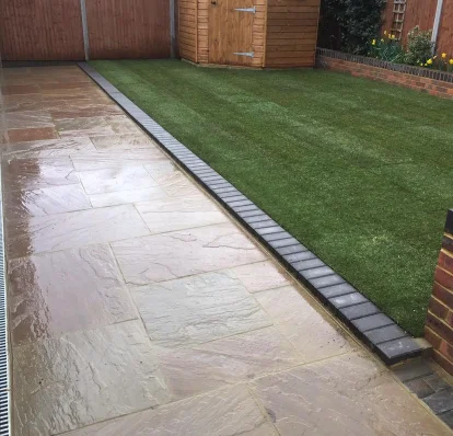 Indian sandstone patio project in Guildford, Surrey — project 7