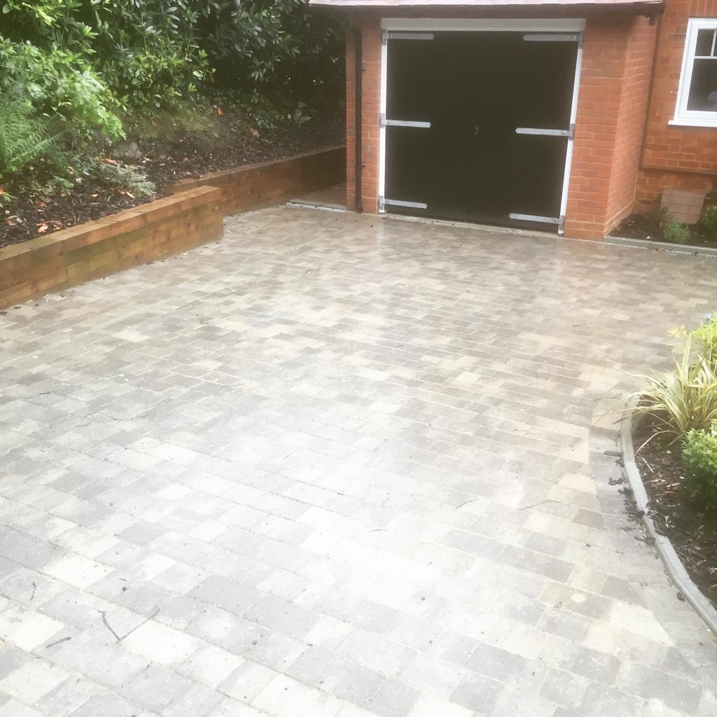 Driveway repair work being carried out in Guildford, Surrey