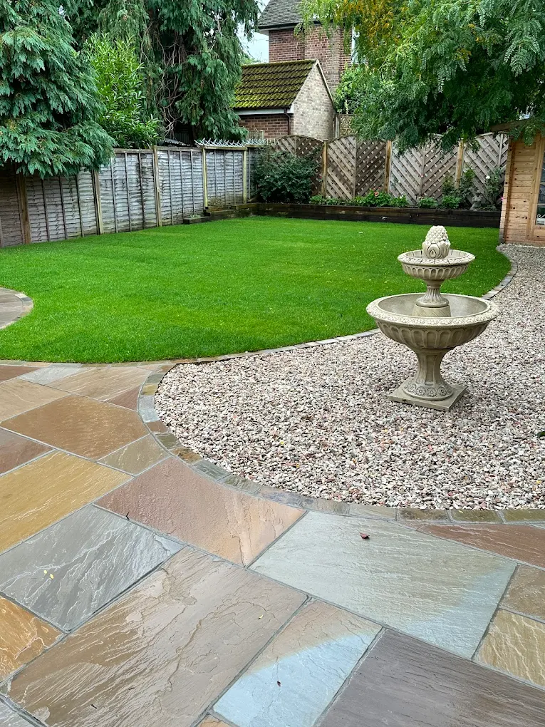 Indian sandstone patio project in Guildford, Surrey — project 6